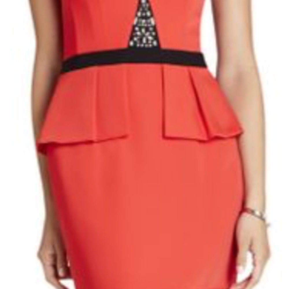 BCBG orange dress